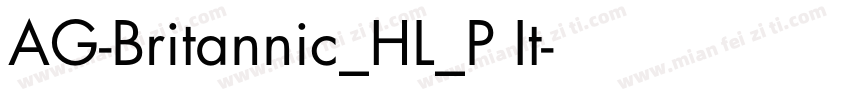 AG-Britannic_HL_P It字体转换